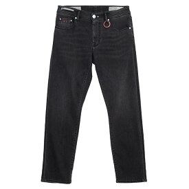 TRAMAROSSA | トラマロッサ デニム スリム ストレート 綿 美脚 ノータック スストレッチ 5ポケット 送料無料 柔らかい 製品洗い ブラック ウォッシュイタリーMICHELANGELO ZIPユーズドハイパーストレッチ メンズ デニム