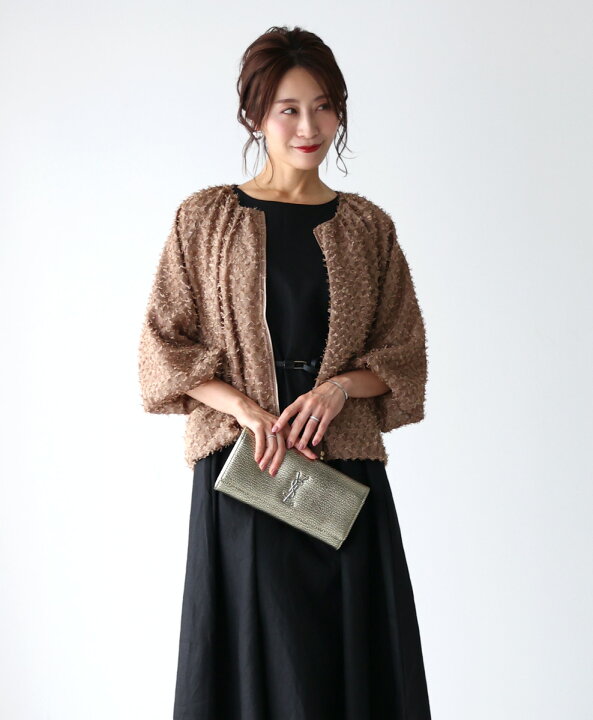 楽天市場】フリンジ オケージョン 羽織 シアー アウター ジャケット  