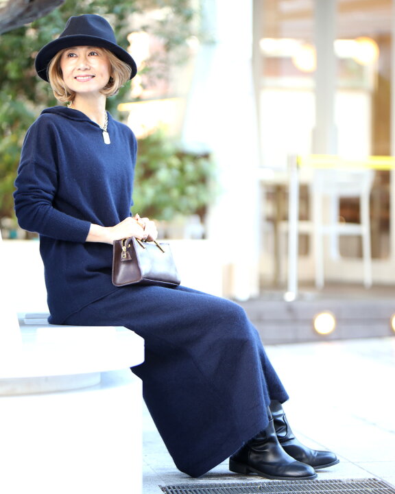 楽天市場】ニットセットアップ ニット スカート Reiko Abe コラボ  