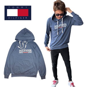 トミーヒルフィガー Tommy Hilfiger トップス パーカー フーディー 薄手 長袖 09T4505 メンズ レディース プリント プリントロゴ 速乾 TOMMY HILFIGER