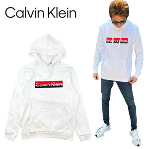 �J���o���N���C�� Calvin Klein �g�b�v�X �p�[�J�[ 40QC402 �t�[�f�B �v�����g���S ���N�� ���j�Z�b�N�X CALVIN KLEIN TWO TONE STANDARD LOG BOXED PO HOODIE