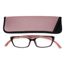 【あす楽対応】老眼鏡 女性 おしゃれ 男女兼用 軽量 ネックリーダー老眼鏡 首 に 掛け られる老眼鏡 ブルーライトカット 眼鏡ケース付き バイカラー(ピンク) 度数 1.0 1.5 2.0 2.5 ブランド Bayline ベイライン