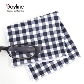 眼鏡拭き【チェック柄（ギンガム）】 おしゃれ メガネ クロス かわいい ギンガム チェック プレゼント に最適 メガネ拭き 男性用 女性用ブランド Bayline ベイライン