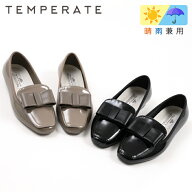 TEMPERATE テンパレイト レインシューズ 雨の日 靴 レディース スリッポンシューズ 晴雨兼用 防水 デイリ…