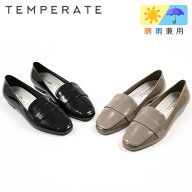 TEMPERATE テンパレイト レイン シューズ 雨の日パンプス 晴雨兼用 レディース 靴 防水 デイリー 通勤 通学