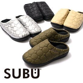 2025New 正規商品 [スブ] SUBU サンダル Circle サークル おしゃれ 外履き スリッパ 起毛 暖かい 防寒 ダウンサンダル キルティング 撥水 冬 靴 アウトドア スブ スリッポン キャンプ 靴 男女兼用 ギフト