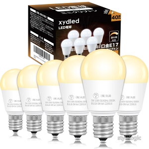 �y���������zxydled LED�d�� E17���� 40W�`���� ������Ή� 440lm �d���F 3000k�~�j�N���v�g���d�� �~�j�����v�` �����d�� �L�z���^�C�v ���`���Ή� �f�M�ފ��Ή� 6�Z�b�g (�d���F)