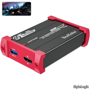 �y���������z�L���v�`���[�{�[�h HDMI 4K30FPS�p�X�X���[ �L���v�`���[�{�[�hSwitch�Ή� 1080P 60FPS�f��?�r�f�I�L���v�`���[ USB3.0�����`�� �h���C�o�[�s�v Switch PS5 P