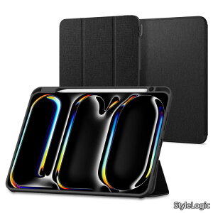 �y���������ziPad Pro 11�C���` M5/M4 (2025/2024) �P�[�X �X�^���h �ϏՌ� ���菝�h�~ �t�@�u���b�N �I�[�g�X���[�v �A�[�o���E�t�B�b�g ACS07020 (�u���b�N)