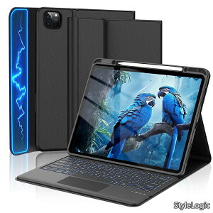 �y���������zAir 13�C���` (M3 2025/ M2 2024) iPad Pro 12.9�C���` ��6/5/4/3���� �L�[�{�[�h �^�b�`�p�b�h�t�� 7�F�o�b�N���C�g ���E�� �y�� ���^ ���C�z�� �I�[�g�X���[