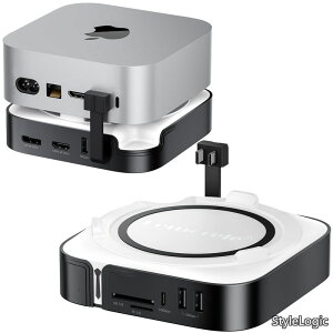 �y���������zmini M4/M4 Pro �h�b�L���O�X�e�[�V�������}�b�N�~�j �X�^���h 9-in-1 HDMI+DP 3��� �g�� M.2 NVMe SSD�G���N���[�W�� USB-C&A3.2Gen2�i10Gbps�jUSB3.0x2?TF/