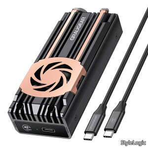 �y���������zUSB 4.0 NVMe M.2 SSD �O�t���P�[�X Thunderbolt 4/3�Ή� 40Gbps USB4 SSD �P�[�X �A���~�� �����M M.2 SSD �O�t�� �G���N���[�W�� ��̏����̃q�[�g�p�C�v