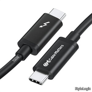 �y���������z�F��] Cable Matters 20Gbps Active Thunderbolt 3 �P�[�u�� - 2m�A100W�[�d �E8K�r�f�I�Ή��A�T���_�[�{���g3 �P�[�u���AUSB4 / USB-C�Ɋ��S�Ή�