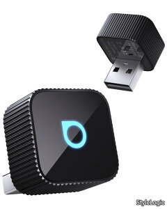 �y���������zmini slim Ottocast �~�j�X���� CarPlay & Android Auto ���C�����X�A�_�v�^�[ USB-A�Ή� �A���h���C�h�I�[�g �J�[�v���C�����ڑ� �n���Y�t���[�ʘb ���y�Đ�
