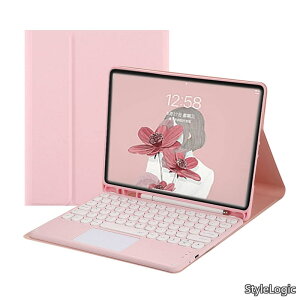 �y���������ziPad��5/6����/Pro9.7/Air2/Air���pbluetooth�L�[�{�[�h�t���P�[�X �^�b�`�p�b�h���� �ی^�L�[ �y���V�����[ �S�ʕی� �s���N