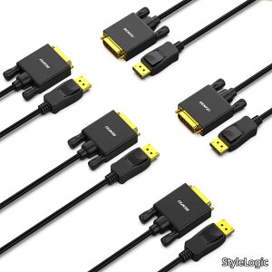 �y���������z5�� 1.8m DisplayPort to DVI �P�[�u�� DisplayPort - DVI �A�_�v�^�[ �I�X - �I�X �����b�L�R�[�h�P�[�u�� Lenovo�ADell�AHP ����т��̑��̃u�����h