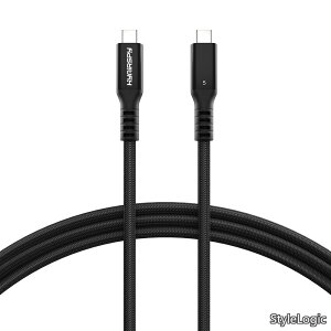 �y���������z5 �P�[�u�� 2m 240W�E120Gbps - 8K@60Hz/4K@540Hz�Ή� - MacBook Pro/Mini (2024)�EiPhone16�EiPad Pro�EWindows�Ή� - �X���������ϋv�݌v