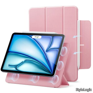 �y���������ziPad Air 13�C���` �P�[�X M4/M3/M2�i2026/2025/2024�jiPad Pro 12.9 ��6/5/4����i2022/2021/2020�j�Ή� �}�O�l�b�g�z�� �O�܂�X�^���h �X�����݌v Pencil
