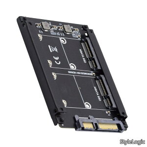 �y���������zDual MSATA Mini SATA SSD�J�[�hJOBD Raid 0��2.5�C���`SATA Combo HDD�f�B�X�N�h���C�u�L���r�l�b�g�Ƀu���b�W����