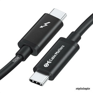 �y���������z�F��] Cable Matters 20Gbps Active Thunderbolt 3 �P�[�u�� - 2m�A100W�[�d �E8K�r�f�I�Ή��A�T���_�[�{���g3 �P�[�u���AUSB4 / USB-C�Ɋ��S�Ή�