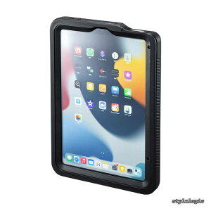�y���������ziPad mini ��7/��6���� �ϏՌ��h���P�[�X IP68�h�o�h�� 8.3�C���`�Ή� �X�^���h�@�\ �����O�E�X�g���b�v�t PDA-IPAD1816