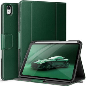�y���������ziPad Mini7 �P�[�X (A17 Pro 2024 ��7����) iPad mini6 �P�[�X (2021 ��6����) 8.3�C���` Pencil�z���_�[�ƃ|�P�b�g�t�� ���p�x�X�^���h �}�O�l�b�g�J�� �I�[�g�X���[�v�Ή� (�O���[��)