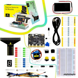 �y���������zMicrobit Basic Starter Kit for BBC Micro:bit V2 �A�N�Z�T�� STEM�L�b�g �R�[�f�B���O �L�b�Y �r�M�i�[���� (Micro:bit V2�t��)