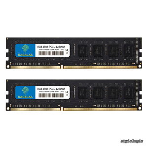 �y���������zDDR3-1600 PC3-12800U 8GBx2�� PC3L-12800 UDIMM �f�X�N�g�b�vPC�p������ 240Pin �d��1.5V �� 1.5V ���Ή� RAM
