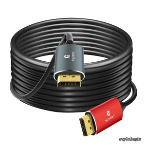 �y���������z8K DisplayPort ���t�@�C�o�[�P�[�u�� 50M DP - DP 1.4�P�[�u�� 8K@30Hz 4K@144Hz 32.4Gbps HDR�Ή� G-Sync FreeSync �m�[�g�p�\�R�� PC TV �Q�[�����j�^�[�p