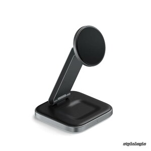 �y���������z2 in 1 ���C�����X�[�d�� Qi2 15W �f���A�����C�����X�[�d�X�^���h �}�O�l�b�g�� �܂肽���ݎ��g���x���[�d�X�e�[�V�����AiPhone 17�`12 �V���[�Y�AAirPods Pro 4/3/2 �Ή�