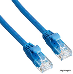 �y���������zLAN�P�[�u�� CAT6A 20m �ܐ܂�h�~�R�l�N�^ ���炩 �u���[ LD-GPAYC/BU20