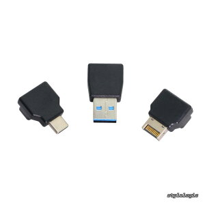 �y���������zUSB 3.1 �t�����g�p�l���w�b�_�[ ���X Type-E - �I�X Type-A & Type-C USB-C �}�U�[�{�[�h�g���f�[�^�A���O���A�_�v�^�[ 3��