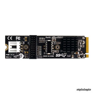 �y���������z5Gbps Type-E USB3.1�t�����g�p�l���\�P�b�g�����USB2.0����NVMENGFF M-KeyExpress�J�[�hVL805�}�U�[�{�[�h�p�A�_�v�^�[