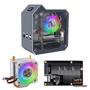 �y���������zN07 �~�j�^���[ NVMe NAS �L�b�g Raspberry Pi 5 �p�AN07 M.2 NVMe SSD Pip PCIe �y���t�F�����{�[�h�ꕔ�t���AM.2 Key-M NVMe SSD 2230/2242/2260/2280 ���T�|�[�g