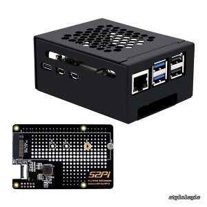 �y���������z���^���P�[�X N07 M.2 NVMe SSD Pip PCIe �y���t�F�����{�[�h�ꕔ Raspberry Pi 5 �p�A�T�|�[�g M.2 Key-M NVMe SSD 2230/2242/2260/2280