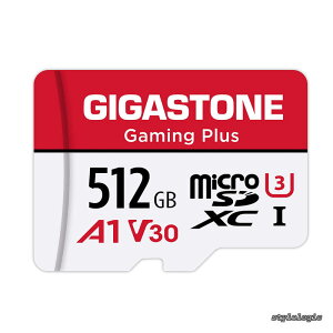 �y���������z1 �Ή��z GIGASTONE �}�C�N��sd�J�[�h 512GB Gaming Plus microSDXC UHS-I A1 V30 U3 C10 100MB/s ���� Full HD & 4K UHD���� GIGASTONE �������K�i SD�A�_�v�^�[1���t���y5�N�ۏ؁z