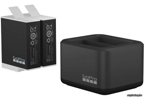 �y���������zGoPro(�S�[�v��) �f���A���o�b�e���[�`���[�W���[ + Enduro �o�b�e���[ HERO9/10 /11 �u���b�N�p 2�Z�b�g