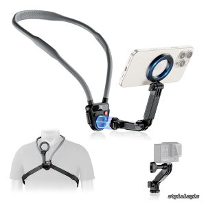 �y���������zPOV �g�ѓd�b��|���z���_�[ Magsafe�Ή� Instax 360 Dji Osmo 360 �ɓK�� IPhone 17 16 15 14 13 12 Plus Pro Max �Ή� 3�i�K�}���`�A���O�������\ 65cm�����݌v�X�}�z��|���z���_�[ �A�E�g�h�A�X