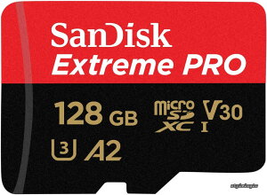 �y���������zmicroSDXC 128GB SanDisk �T���f�B�X�N Extreme PRO UHS-1 U3 V30 4K Ultra HD A2�Ή� SD�A�_�v�^�[�t [���s�A���i]