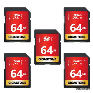 �y���������z64GB SD�J�[�h 5�Z�b�g SDXC UHS-I U1 C10 80MB/s �������[�J�[�h �t��HD �r�f�I �f�W�^���J���� �����L�^ �~�j�P�[�X5�t��