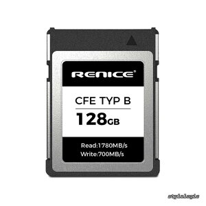 �y���������zCFexpress Type B 128GB �����\ �������[�J�[�h �ő�ǂݏo��1780MB/s �ő发������700MB/s PCIe Gen3.0x2 NVMe 1.3 �������d�� 4K/6K�^��Ή� for EOSR3 R5 R5C C300 1DX C500 Z9 Z7II Z6II Z7 Z6 D5 D850 D500 X-H2S X
