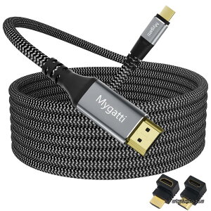 �y���������zType-C HDMI�ϊ��P�[�u�� 1M 4K@60Hz �^�C�vC�ϊ�HDMI�P�[�u���y�P�����ʐM�zUSB-C to HDMI�� ���ϋv Thunderbolt 3/4 MacBook/MacBook Air/MacBook Pro/Galaxy/iPhone15/16/17�ȂǑΉ� �X�}�z�̉�ʂ��e���r/�v