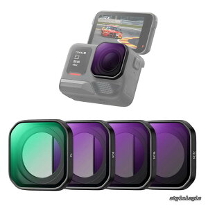�y���������zCONCEPT Insta360 Ace pro2��p�t�B���^�[�Z�b�g (PL+ND8+ND16+ND32) ND�t�B���^�[ PL�t�B���^�[ �Ό��t�B���^�[ �����ߗ� �����ʒ��� ���ˏ��� 28�w�i�m�R�[�e�B���O �����h�� �����ȒP�i��