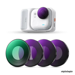 �y���������zCONCEPT Insta360 GO Ultra��p �t�B���^�[�Z�b�g (CPL+ND8+ND16+ND32) ND�t�B���^�[ PL�t�B���^�[ �Ό��t�B���^�[ �����ߗ� �����ʒ��� ���ˏ��� 28�w�i�m�R�[�e�B���O �����h�� �����ȒP