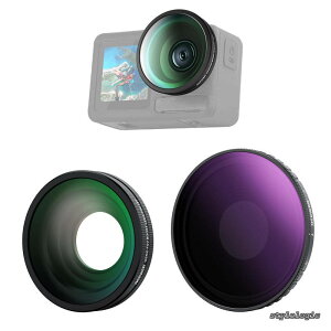 �y���������z��ND�t�B���^�[�L�b�g �R���p�`�u�� Osmo Action 5 Pro/4 2������ ND8-32(3-5�X�g�b�v)+185°FOV �L�p�����Y �˂����ݎ� �����t�B���^�[ �Ό��t�B���^�[ �}���`�R�[�g HD���w�K���X �J����