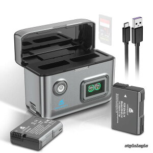 �y���������zEN-EL14a EN-EL14 �݊� �o�b�e���[ 2�� 1500mAh & LED�[�d�� 2�䓯���[�d/LED�����\��/PD15W �}���[�d/SD�J�[�h���[�t�� �Ή��@�� Nikon DF D5600 D5500 D5300 D5200 D5100 D3500 D3400 D3300 D3200 D3100 Coolpix P700