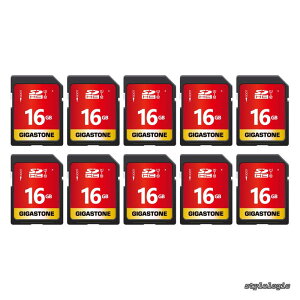 �y���������z16GB SD�J�[�h 10�Z�b�g SDHC UHS-I U1 C10 80MB/s �������[�J�[�h �t��HD �r�f�I �f�W�^���J���� �����L�^ �~�j�P�[�X10�t��