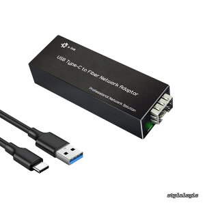 �y���������zType C - �t�@�C�o�[�l�b�g���[�N�A�_�v�^�[ 100/1000base-X USB to Open SFP �M�K�r�b�g�l�b�g���[�N�J�[�h�Ή� Windows�T�[�o�[/Windows/Linux�R���p�N�gNIC�l�b�g���[�N�A�_�v�^�[�B