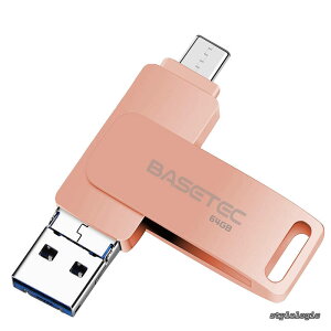�y���������zUSB������ �X�}�z�p 3in1 �t���b�V���h���C�u Lightnin/Type-C/USB3.0 PC �p�\�R�� �����f�[�^�]�� iphone�f�[�^�ڍs iOS/Android/Mac�Ή� (�s���N 64 GB)