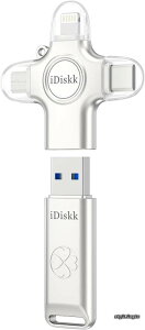 �y���������z4in1 128GB iPhone �O�t�� USB������?�t���b�V���h���C�u 3in1�ϊ��A�_�v�^ �O���X�g���[�W �X�e�B�b�NLightning��Type-C��iPhone17/16/15�V���[�Y/iPad�V���[�Y/Android�X�}�z/Mac/PC�ȍ��݊��� �v
